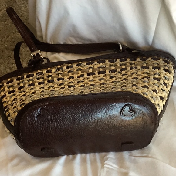 Brighton woven straw with leather tote - Picture 3 of 4